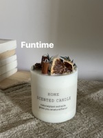 Fabrikgefertigte Blumen- und Frucht-Sojawachs-Säulenkerze Natürlicher Raumduft Deko für Geburtstag Hochzeit Wohnzimmer