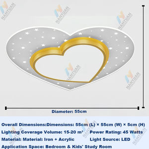 Smart Dimmable Kids Ceiling <strong>Lamp</strong>, Voice/Remote/Wall Control 3000K-6000K Color Changing Airplane Planet Light - Product Image 6