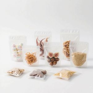 Heat Seal Self Adhesive Stand Pouches Gravure Printing Front <b>Transparent</b> Back Silver Accept Customized Sushi Milk Pet Food <b>Bags</b> - Product Image 3