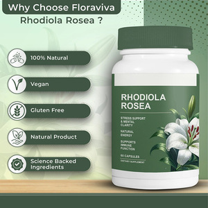 OEM Private Label 60 Capsules <strong>Rhodiola</strong> <strong>Rosea</strong> Herbal Supplements for Adult Use-Improve Memory &amp; Sleep Wholesale - Product Image 2