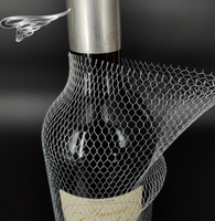 Bouteille de vin maille manchons de protection PE filet verre bouteille couverture cuisine