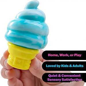 NeeDoh EVA Jouet Squishy Cône de Crème Glacée Réaliste à Rebond Lent, Jouet Sensoriel Anti-Stress pour Enfants et Adultes, Boîte Colorée - Product Image 4