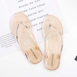 Custom logo Design <strong>Jelly</strong> Flipflops Upper Beach Slippers Indoor Outdoor Women Ladies Flipflop Home Slides Slipper <strong>Flip</strong> <strong>Flop</strong> - Product Image 3