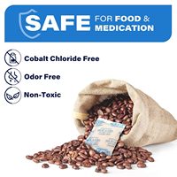 15 paquets de 20 grammes de gel de silice déshydratant, sachets absorbants d'humidité non toxiques et sans danger pour les aliments, pour appareils photo, armoires et rangements
