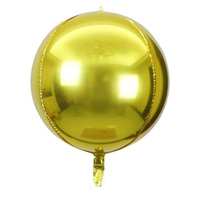 Vente en gros 10 pouces 4D Globo or argent Chrome métallisé gros ballons en aluminium pour anniversaire anniversaire mariage et fêtes de remise des diplômes