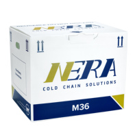 Boîte de transport réutilisable NERA Série M pour chaîne du froid avec enregistrement de données en temps réel en option pour la livraison de vaccins sur le dernier kilomètre