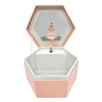 Emballage cadeau personnalisé pour enfants de 3 ans boîte de rangement de bracelet de ballet sirène boîte à musique boîte cadeau