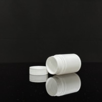 Conteneur de capsule de vitamine en forme de cylindre de bouteille de comprimé solide en plastique de 60ml avec le couvercle de sécurité scellé pour l'usage de pilule