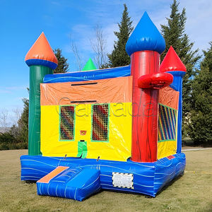 Château gonflable pour enfants, personnalisable, avec motif marbré, protection UV, ignifuge, imperméable, écologique, facile à utiliser - Product Image 1