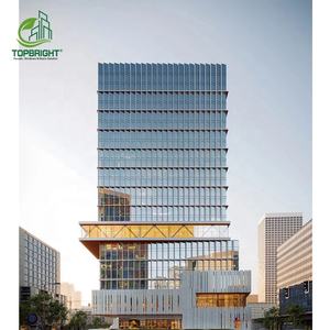 ألواح واجهات حديثة للمكتب ، نظام زجاج عاكس مزدوج - Product Image 6