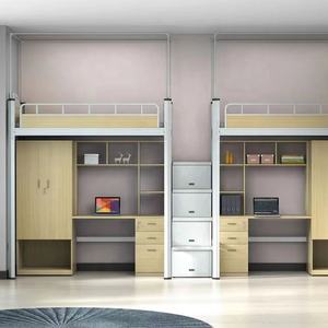 <span class=keywords><strong>Lit</strong></span> <span class=keywords><strong>superposé</strong></span> <span class=keywords><strong>double</strong></span> à cadre <span class=keywords><strong>en</strong></span> métal moderne pour adultes Mobilier d'intérieur <span class=keywords><strong>et</strong></span> de maison au design <span class=keywords><strong>simple</strong></span> pour l'atelier de la chambre à coucher de l'école - Product Image 3