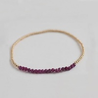 Bracelet en fer tressé fait main avec perles en pierre naturelle pour femme – Design minimaliste de luxe, délicat et élastique Woying