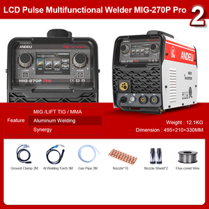 เครื่องเชื่อมอลูมิเนียมกึ่งอัตโนมัติแบบพัลส์คู่ หน้าจอ LCD 220V พร้อมระบบยกแกนเชื่อมแบบพัลส์คู่ - Product Image 5