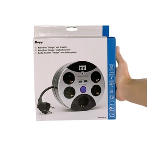 Multiprise Kopp 5 prises Schuko 2 USB Protection contre les surtensions Prise intelligente - Product Image 2