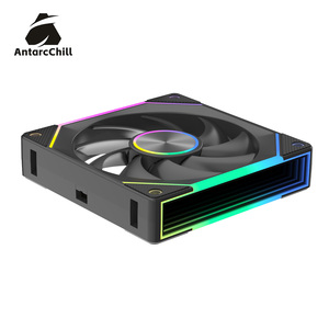 Ventilateur AntarcChill noir sans outil, à raccordement en série, pour centre de ventilateur, CD, Halo, rétroviseur latéral, à haut débit d'air, faible bruit, avec roulement hydraulique - Product Image 3