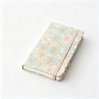 Carnet A5 A6 avec couverture en tissu jacquard, élastique personnalisé, couverture rigide, papier épais 100 g/m², journal en gros, cadeau