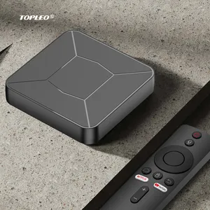 Topleo Certificado TV-Box Android TV 10 Dual Wifi Smart Certificado ATV 4k Android TV-Box