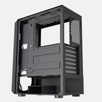 AntarcChill Mesh Front Panel ATX PC Case Gaming Computer Chassis with Tempered Glass Cabinet