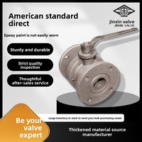 Vannes Jinxin, norme américaine, à passage direct, O41SA-10L-DN, vanne à bille en acier inoxydable, commande manuelle, pour applications environnementales