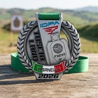 Médaille de Compétition de Tir IDPA Personnalisée Creuse 3D Tuscia Land Vasanello 2026 en Alliage de Zinc Gravée au Laser, Récompense Sportive Durable