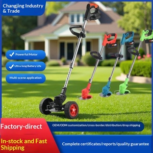 Cortacésped Plegable Portátil para Jardín con Batería de Litio, Desbrozadora y Recortadora de Césped para Uso Doméstico - Product Image 1