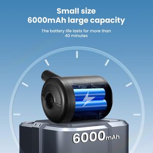 Pompes à air portables avec batterie 6000 mAh, gonfleur et dégonfleur rapide pour oreillers gonflables, jouets aquatiques, matelas pneumatiques et flotteurs <span class=keywords><strong>de</strong></span> piscine gonflables - Product Image 2