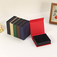 Boîte cadeau USB flash rigide magnétique de luxe avec logo personnalisé, en aluminium, doublure en coton, écologique, recyclable, papier artistique
