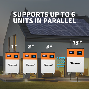 Tewaycell オールインワン 110v/220v オフグリッドソーラーパワーウォール 51.2V 100Ah 5KWh 5KWインバーター搭載 家庭用＆キャンプ用 - Product Image 4