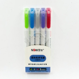Marcador Fluorescente de Doble Punta, 5 Colores, Precio de Fábrica, Multiusos, para Notas y Libros - Product Image 3