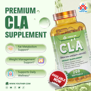 Gélules CLA non-OGM pour un mode de vie sain, fabrication propre, stock <span class=keywords><strong>en</strong></span> vrac, haute puissance 80% CLA, livraison rapide, approvisionnement mondial, 1000mg - Product Image 2