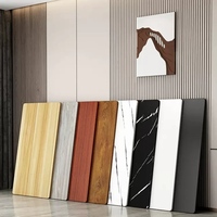 Panel de Pared Interior de PVC con Cristal de Carbono de 12 mm, Revestimiento Decorativo Impermeable de WPC, Panel Ignífugo para Construcción