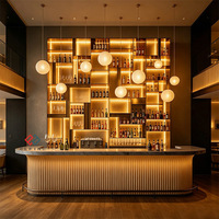 Comptoir de réception de luxe sur mesure, respectueux de l'environnement, pour hôtel, restaurant, comptoir de bar professionnel en marbre