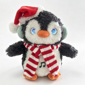 Boneka Penguin AI Pintar Interaktif, Mainan Boneka Berbicara, Teman Emosional, Mainan Anak, Kain Lembut, Mata LED Kristal, Suara, Natal - Product Image 1