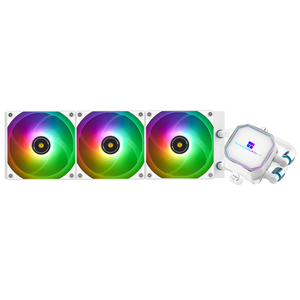 ชุดระบายความร้อนซีพียู Thermalright Frozen <span class=keywords><strong>Prism</strong></span> 360 สีขาว ARGB พร้อมพัดลม PWM สามตัว ความเร็ว 1850RPM สำหรับ LGA1700 AM5 - Product Image 1