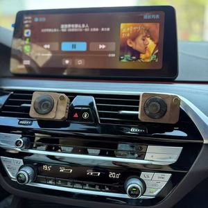 Black walnut wood mini speaker, high-end solid wood <b>car</b> diffuser, air vent decoration, <b>car</b> interior fragrance diffuser. - Product Image 2