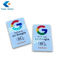 Kartu Bisnis Pintar RFID PVC Mini Tag NFC Kode QR Tautan Media Sosial Pembayaran Tahan Air Pesanan Grosir 13.56MHz
