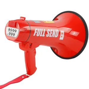Hot selling explosion-proof handheld loudspeaker BYS-35W charging recording horn amplified magaphone with light