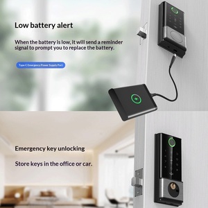 Vertexis Tuya Smart Deadbolt Lock Fingerprint RFID Card Unlock Keyless <strong>Entry</strong> Wi-Fi Cloud Storage Wooden Doors Home Safety - Product Image 3