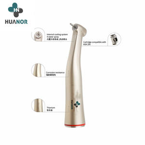 Manipolo Dentale Contrangolo 1:5 a Bassa Velocità con Triplo Spray d'Acqua e Fibra Ottica in Titanio - Product Image 5