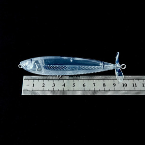Nuevo señuelo artificial japonés de 10 cm/10 g de ABS, tipo lápiz <span class=keywords><strong>YO</strong></span>-<span class=keywords><strong>ZURI</strong></span> Double Leaf Tractor con cuerpo transparente. - Product Image 3