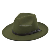 Chapeaux fédora pour hommes et femmes, large bord, en feutre, Panama, décontracté, Jazz, soleil, collection