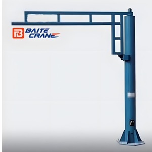 कार्यशाला उत्पादन के लिए 360 डिग्री जीब क्रेन कारखाने के लिए 5 टन क्षमता पोर्टेबल स्लीविंग जीब क्रेन - Product Image 6