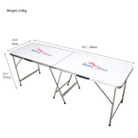 Table de jeu EASTOMMY ET-104039, table de beer pong pliable de 2 m