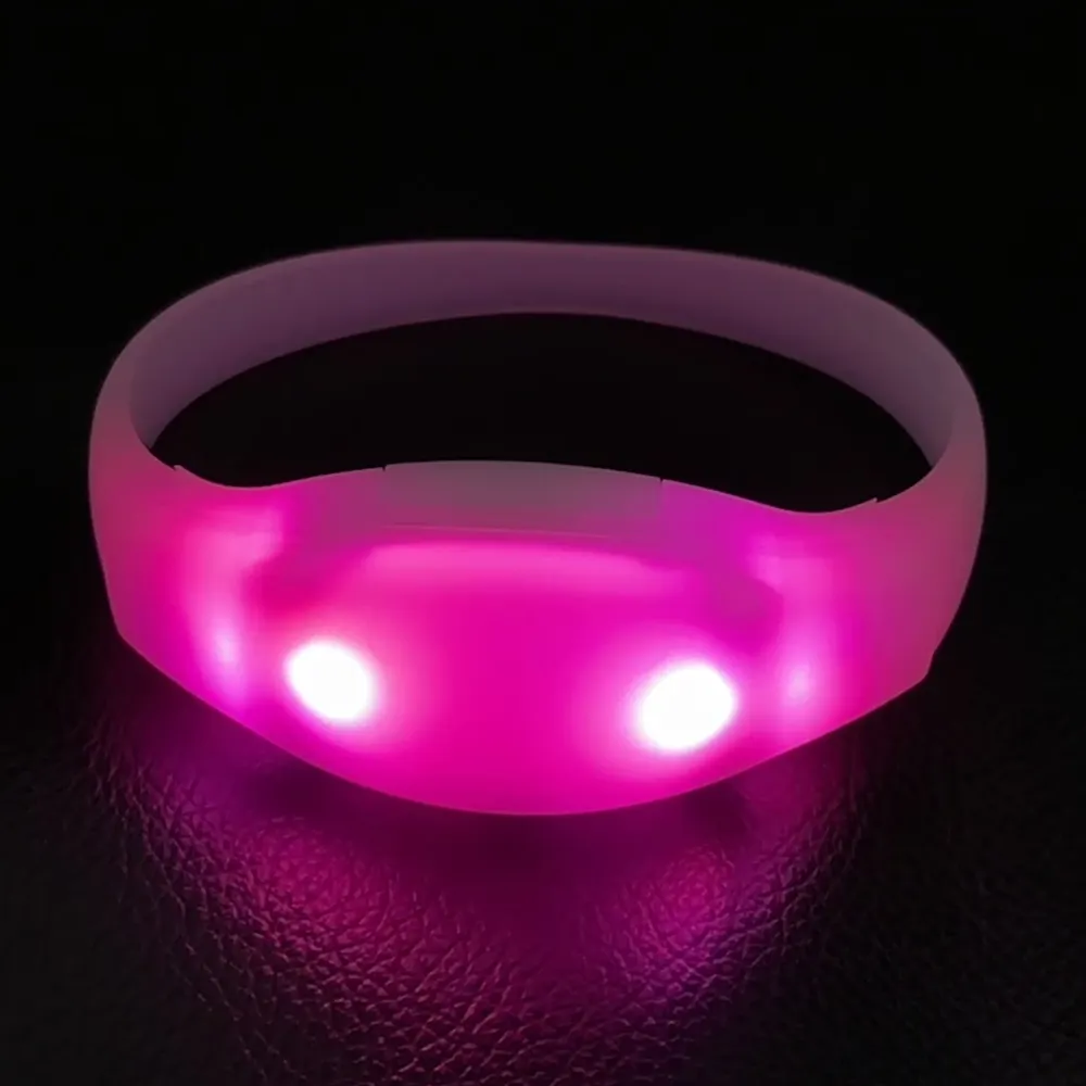 Werbe-Logo-LED-Armbänder für Veranstaltungen Konzerte Musik