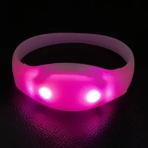 Promotional Custom LOGO LED Wristbands For Event Concert Music