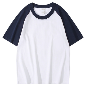 เสื้อยืดแขนแร็กแลนพิมพ์ลายทรงโอเวอร์ไซส์สำหรับผู้ชาย BY92000R ผ้าคอตตอน 100% หนัก 220 กรัม ผ้าถักแบบสั่งทำพิเศษ ไซส์พลัส - Product Image 5