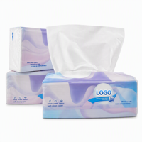 Mouchoirs en papier personnalisés promotionnels imprimés, 2 plis, emballage soigné, mouchoirs en papier imprimés très doux