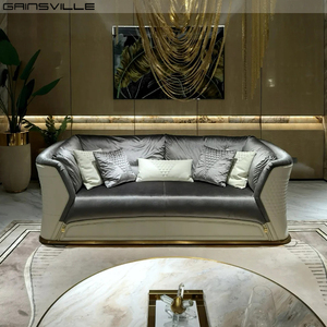 Gainsville Muebles Villa Sofá de gran tamaño Conjunto Muebles de sala Blanco Crema Diseño moderno Suave Cómodo Sofás grandes - Product Image 2
