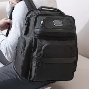 ALL PASS Ballistic Nylon Men's Black Business laptop Backpack large capacity Computer Backpack