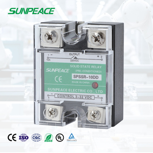 DD DC ไป DC เฟสเดียว DC <span class=keywords><strong>SSR</strong></span> DIN Rail โซลิดสเตทรีเลย์220V 10A 10แอมป์สำหรับสวิตช์ป้องกันสูง - Product Image 4